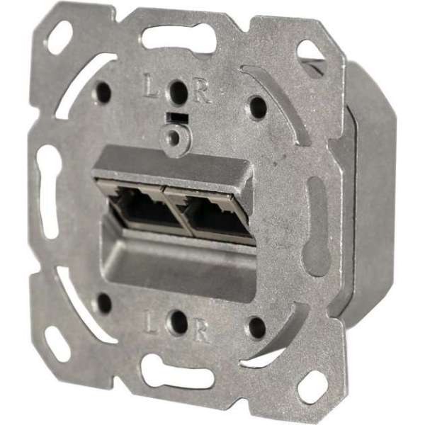 Q-Link contactdoos – telefoon – data – inbouw – CAT6A – 2 x 8–polig – element Q-Link contactdoos – telefoon – data – inbouw – CAT6A – 2 x 8–polig – element