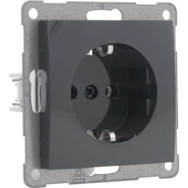 Smartwares S2 Inbouw Wandcontactdoos - 1-voudig - Randaarde - Antraciet Smartwares S2 Inbouw Wandcontactdoos - 1-voudig - Randaarde - Antraciet
