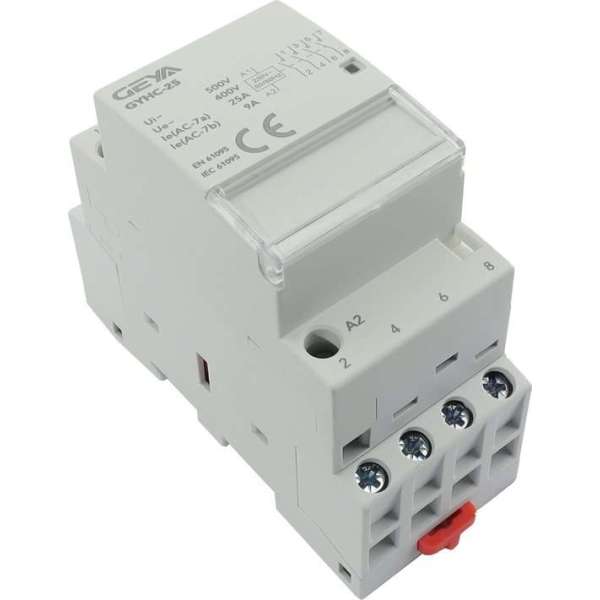 4 polig 4 NO 25A Installatierelais 230VAC - CONTACTOR - MAGNEETSCHAKELAAR - RELAIS - GEYA 4 polig 4 NO 25A Installatierelais 230VAC - CONTACTOR - MAGNEETSCHAKELAAR - RELAIS - GEYA