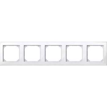 Afdekraam M-Smart 5V - Kunststof Polarwit - Systeem M - Schneider Electric - 478519