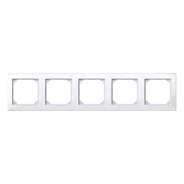 Afdekraam M-Smart 5V - Kunststof Polarwit - Systeem M - Schneider Electric - 478519 Afdekraam M-Smart 5V - Kunststof Polarwit - Systeem M - Schneider Electric - 478519