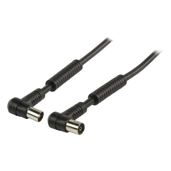 Valueline Vlsp40120b15 Coax Antennekabel 120 hz Coax Mannelijk Gehoekt - Coax Vrouwelijk Gehoekt 1,50 M Zwart Valueline Vlsp40120b15 Coax Antennekabel 120 hz Coax Mannelijk Gehoekt - Coax Vrouwelijk Gehoekt 1,50 M Zwart