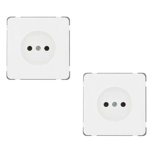 PEHA wandcontactdoos | serie Standaard | zonder randaarde | inbouw | wit | DUOPACK 2 STUKS PEHA wandcontactdoos | serie Standaard | zonder randaarde | inbouw | wit | DUOPACK 2 STUKS