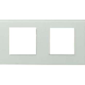 THORN Glasframe voor  plaatsen van 2 push schakelaars of componenten zoals stopcontact