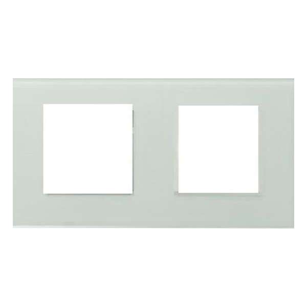 THORN Glasframe voor plaatsen van 2 push schakelaars of componenten zoals stopcontact THORN Glasframe voor plaatsen van 2 push schakelaars of componenten zoals stopcontact