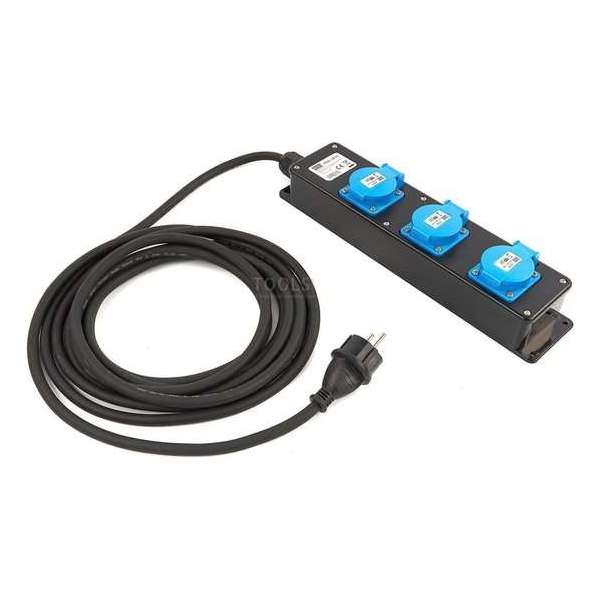 HBM Professionele IP44 Stekkerdoos Met 5 Meter Kabel 3 x 1,5 mm HBM Professionele IP44 Stekkerdoos Met 5 Meter Kabel 3 x 1,5 mm