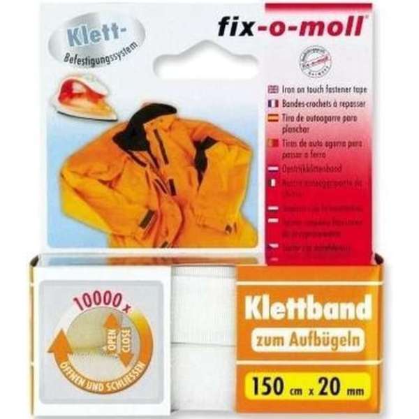 Fixomoll strijkijzerklittenband wit Fixomoll strijkijzerklittenband wit