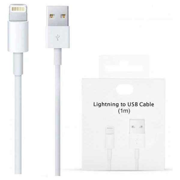 Apple iphone en ipad - 8 pins oplaadkabel lightning wit 1 meter Apple iphone en ipad - 8 pins oplaadkabel lightning wit 1 meter