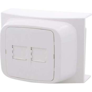 Attema K40 contactdoos – ADSL – ISDN – 2 x 8 polig – polarwit