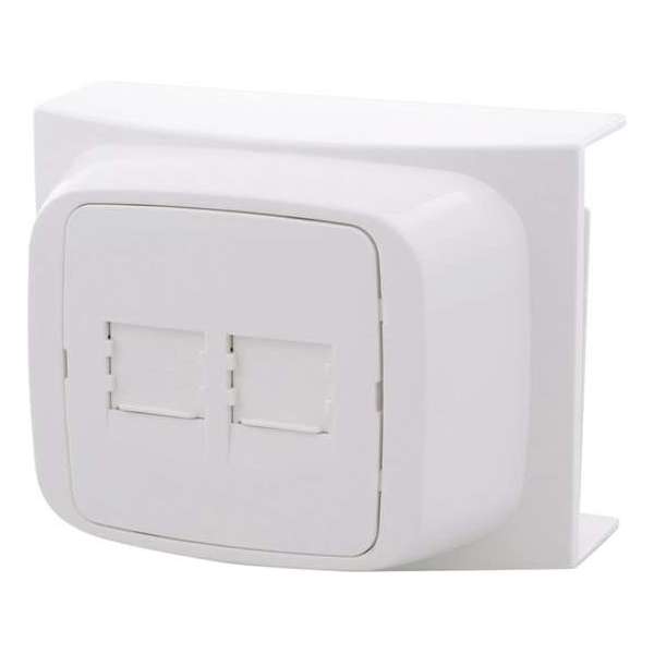 Attema K40 contactdoos – ADSL – ISDN – 2 x 8 polig – polarwit Attema K40 contactdoos – ADSL – ISDN – 2 x 8 polig – polarwit