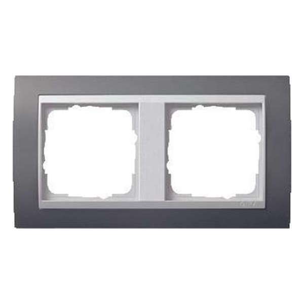 Gira afdekr 2-v alum/antr ev Gira afdekr 2-v alum/antr ev