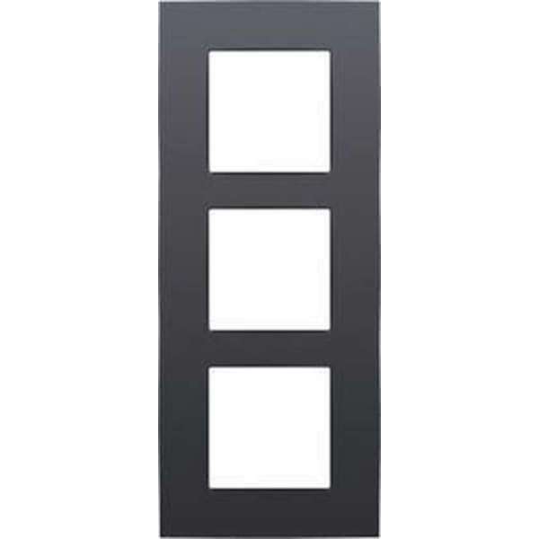 Niko Drievoudige afdekplaat met 60 mm verticale centerafstand Niko Intense anthracite Niko Drievoudige afdekplaat met 60 mm verticale centerafstand Niko Intense anthracite