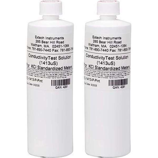 EXTECH EC-1413-P: 1413μS Conductivity Standard (2 flessen) EXTECH EC-1413-P: 1413μS Conductivity Standard (2 flessen)