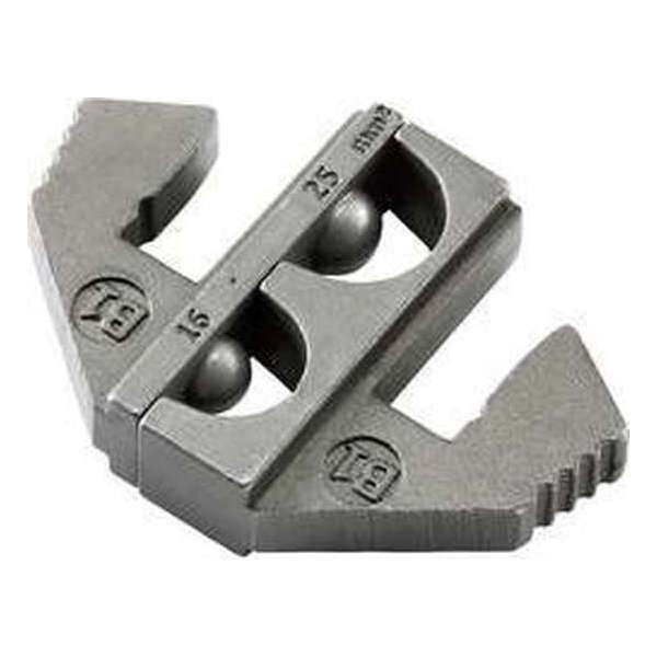 TOOLCRAFT PLE-0B1 Krimp-onderdelen Ongeïsoleerde kabelschoenen Krimpbereik: 16 tot 25 mm² Geschikt voor merk: TOOLCRAFT PZ-500 TOOLCRAFT PLE-0B1 Krimp-onderdelen Ongeïsoleerde kabelschoenen Krimpbereik: 16 tot 25 mm² Geschikt voor merk: TOOLCRAFT PZ-500