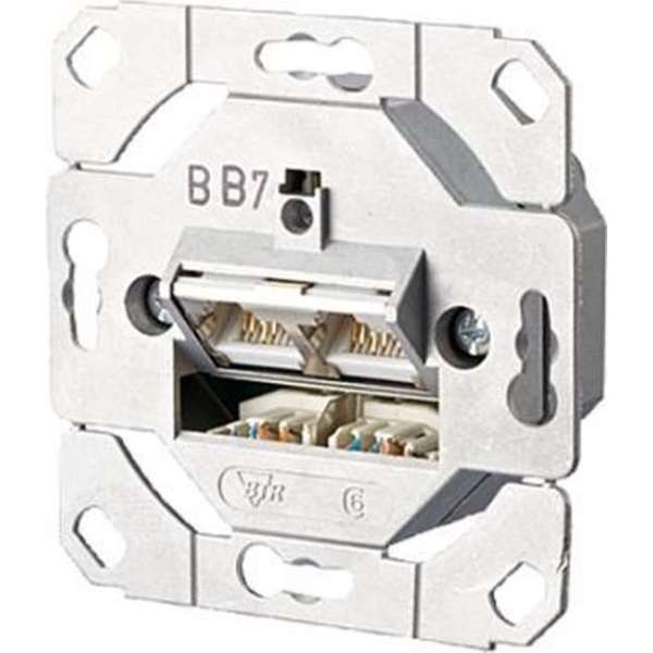 METZ CONNECT E-DAT C6A 2 Port UP0, ohne Abdeckteile METZ CONNECT E-DAT C6A 2 Port UP0, ohne Abdeckteile