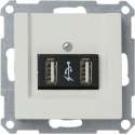 Schneider Electric System-M USB module 2-voudig Wit