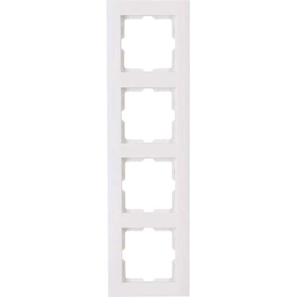 KOPP - Afdekraam - Athenis - 4-voudig - Helder Glans Wit - BES LED KOPP - Afdekraam - Athenis - 4-voudig - Helder Glans Wit - BES LED
