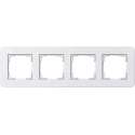 Gira E3 Zuiver wit glanzend Afdekraam 4 voudig 214410