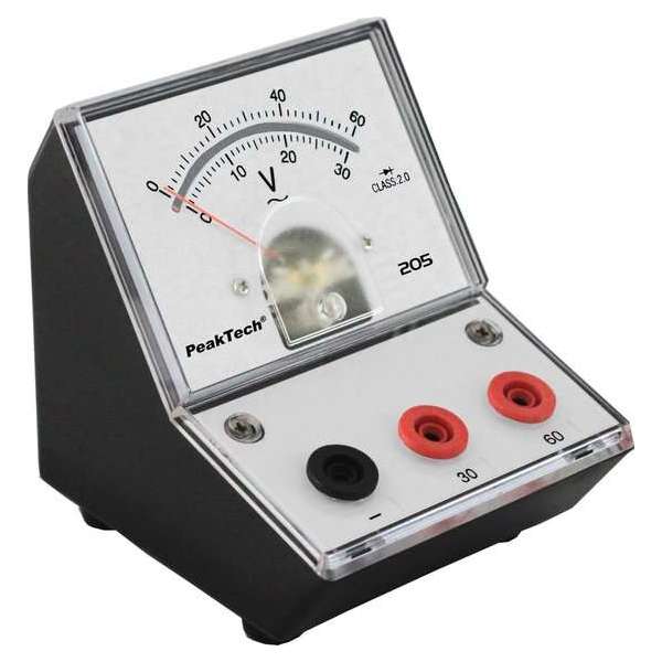 PeakTech 205-12 Analoog Instrument - 0...30V/60V AC PeakTech 205-12 Analoog Instrument - 0...30V/60V AC