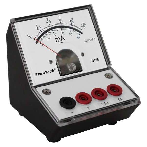 PeakTech 205-04 Analog Instrument - 0...50/500mA/5A DC PeakTech 205-04 Analog Instrument - 0...50/500mA/5A DC