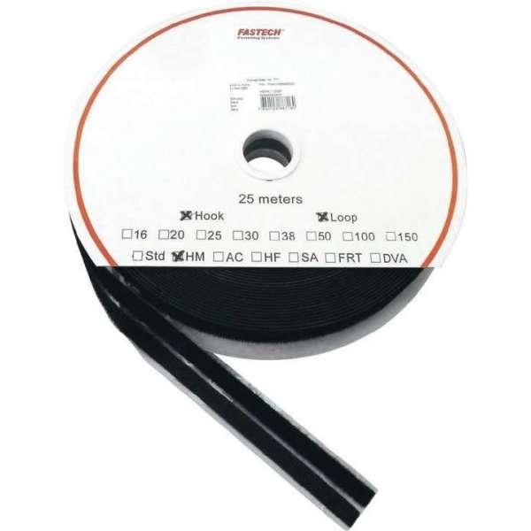 FASTECH® T0401099990325 Klittenband Om vast te plakken Hotmelt Haak- en lusdeel (l x b) 25000 mm x 10 mm Zwart 1 paar FASTECH® T0401099990325 Klittenband Om vast te plakken Hotmelt Haak- en lusdeel (l x b) 25000 mm x 10 mm Zwart 1 paar