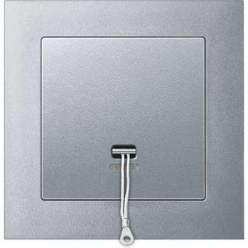 Trekschakelaar Compleet - Aluminium - Merten M-Pure - Schneider Electric - MTN3186-3660_TO