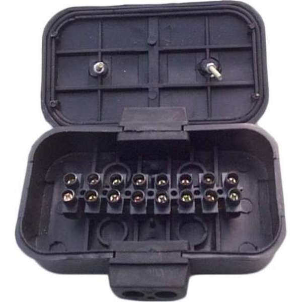 Kabeldoos - 8-polige - Kroonsteen - Aanhangwagen Kabel - Aanhanger Kabeldoos - 8-polige - Kroonsteen - Aanhangwagen Kabel - Aanhanger