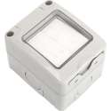 Wisselschakelaar Wissel/Wissel - Igia Focky - Opbouw - Dubbel Schakelaar -  Waterdicht IP55 - Grijs