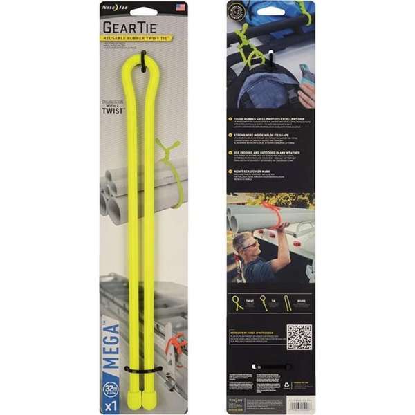 NITE IZE Gear Tie Mega 64" Bright Yellow NITE IZE Gear Tie Mega 64" Bright Yellow