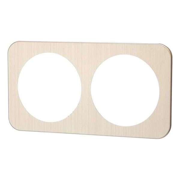 Afdekraam - Igia Jura - 2-voudig - Rond - Aluminium - Goud Afdekraam - Igia Jura - 2-voudig - Rond - Aluminium - Goud
