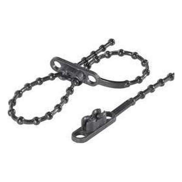 TRU COMPONENTS 1592906 TC-KTVR230BK203 Knopenband 230 mm 4 mm Zwart Met dubbele kop 100 stuk(s)
