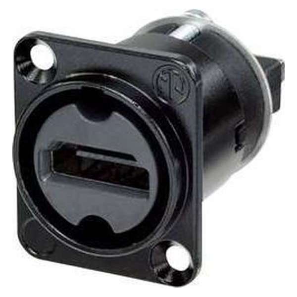 Neutrik NAHDMI-W-B HDMI-connector Flensbus, contacten recht Aantal polen: 19 Zwart 1 stuk(s) Neutrik NAHDMI-W-B HDMI-connector Flensbus, contacten recht Aantal polen: 19 Zwart 1 stuk(s)