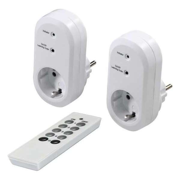 Hama draadloze rc stopcontactset met afstandsbediening Hama draadloze rc stopcontactset met afstandsbediening