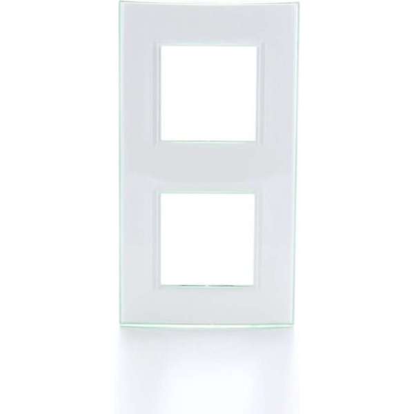 BTICINO Living Light - afdekplaat - 2V - verticaal/horizontaal - aqua BTICINO Living Light - afdekplaat - 2V - verticaal/horizontaal - aqua