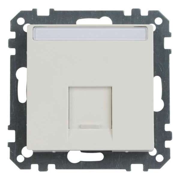 Merten System M - UTP wandcontactdoos - Inbouw - RJ45 - Wit Merten System M - UTP wandcontactdoos - Inbouw - RJ45 - Wit