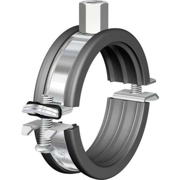 FLAM tweedelige beugel BSM, staal, blank, uitw buisdiam 63 - 67mm FLAM tweedelige beugel BSM, staal, blank, uitw buisdiam 63 - 67mm