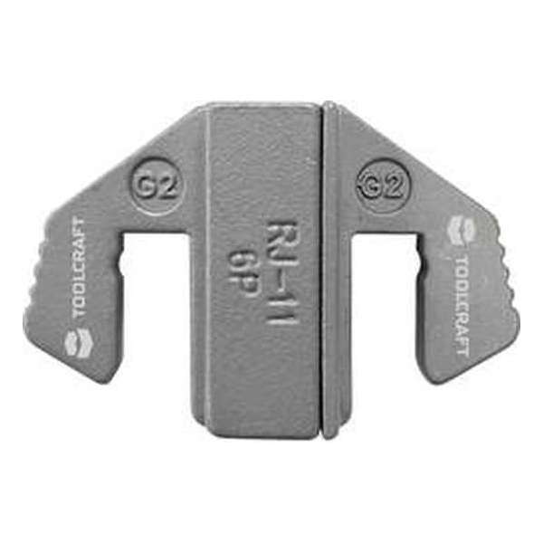 TOOLCRAFT Krimpinzetstuk RJ11/RJ12/6P6C connector TOOLCRAFT Krimpinzetstuk RJ11/RJ12/6P6C connector
