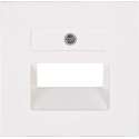 KOPP - Afdekplaat/Centraalplaat - Athenis - 2-voudig UAE/UTP - Helder Glans Wit - BES LED