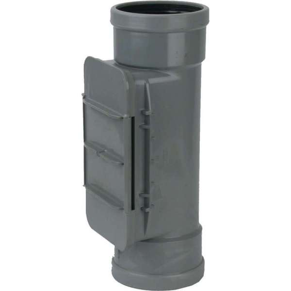 PVC Ontstoppingstuk + klemdeksel 125mm SN4 2x manchet PVC Ontstoppingstuk + klemdeksel 125mm SN4 2x manchet