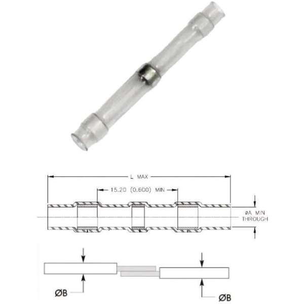 Deflux doorverbinder Transparant 25st - Kabelschoen - AMP connector Deflux doorverbinder Transparant 25st - Kabelschoen - AMP connector