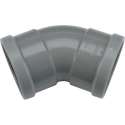 Wavin bocht met manchet alz.mof 110mm,45gr, pvc