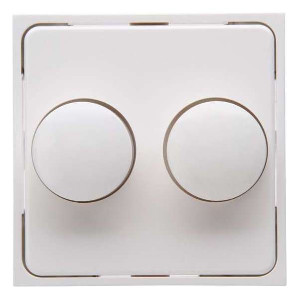 KOPP - Afdekplaat/Centraalplaat - Athenis - DUO Dimmer - Helder Glans Wit - BSE KOPP - Afdekplaat/Centraalplaat - Athenis - DUO Dimmer - Helder Glans Wit - BSE