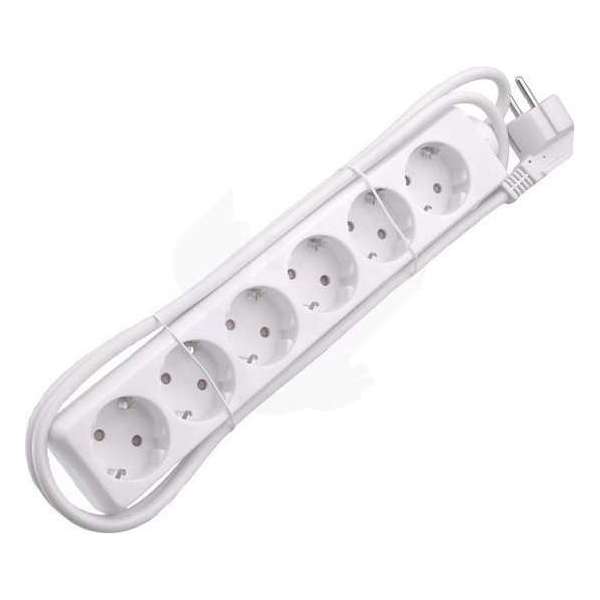 GREENLINE TAFELCONTACTDOOS Tafelcontactdoos 6-VOUDIG Randaarde 5 mtr 45GR WIT | 3x1.5mm² GREENLINE TAFELCONTACTDOOS Tafelcontactdoos 6-VOUDIG Randaarde 5 mtr 45GR WIT | 3x1.5mm²