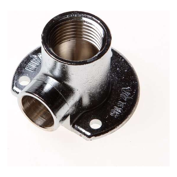 DPS Muurplaat laag binnendraads chroom 1/2" x 15mm DPS Muurplaat laag binnendraads chroom 1/2" x 15mm