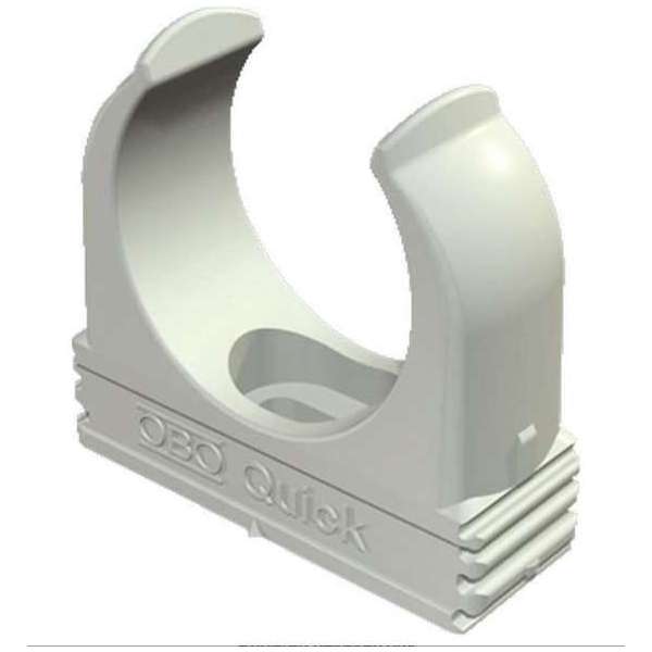 OBO kabelbuisklem Quick, kunststof | grijs | voor buisdiam 16mm | koppelbaar | 50 stuks OBO kabelbuisklem Quick, kunststof | grijs | voor buisdiam 16mm | koppelbaar | 50 stuks