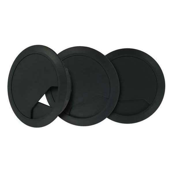 TQ4U Kabeldoorvoer - ABS Kunststof - Ø 80 mm - Verstelbaar - Zwart - 3 stuks TQ4U Kabeldoorvoer - ABS Kunststof - Ø 80 mm - Verstelbaar - Zwart - 3 stuks
