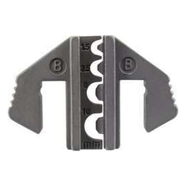 TOOLCRAFT PLE-0B Krimp-onderdelen Crimpinzet voor geïsoleerde kabelschoenen Geschikt voor merk: TOOLCRAFT PZ-500 TOOLCRAFT PLE-0B Krimp-onderdelen Crimpinzet voor geïsoleerde kabelschoenen Geschikt voor merk: TOOLCRAFT PZ-500