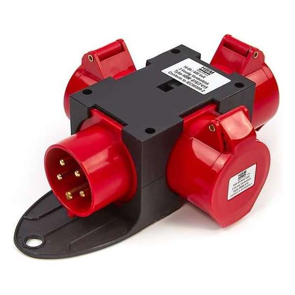 400 Volt 3 Voudig Verdeelblok 32 Ampère 400 Volt 3 Voudig Verdeelblok 32 Ampère