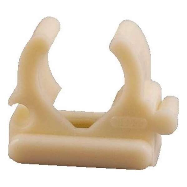 MEPA kabelbuisklem KB, kunstst, cr\xe8me, v/buisdiam 16 - 19mm MEPA kabelbuisklem KB, kunstst, cr\xe8me, v/buisdiam 16 - 19mm