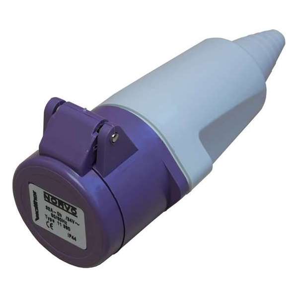 Walther 11390 contrastekker 3/32A - 32A - 2P - 24V - 0h - IP44 Walther 11390 contrastekker 3/32A - 32A - 2P - 24V - 0h - IP44